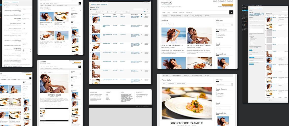 The creation of issuemag theme