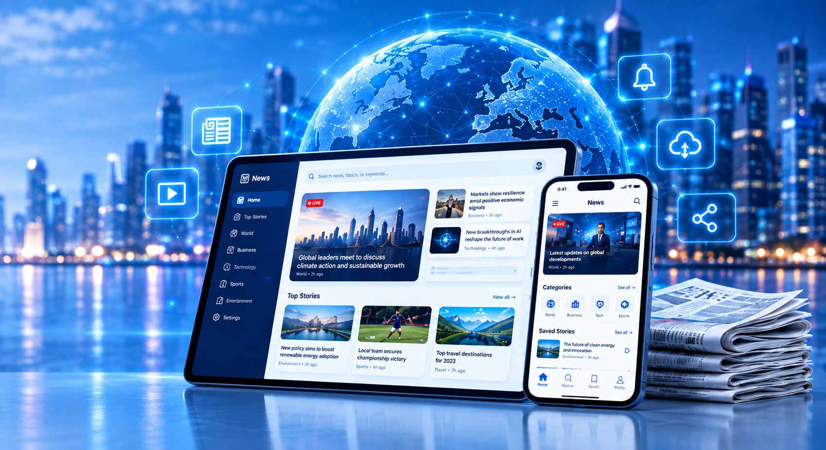 Digital News and Publishing Platform